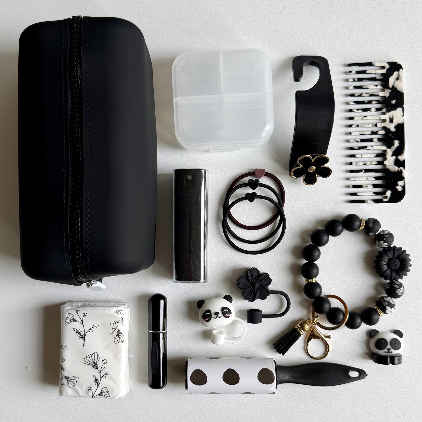 🖤Black Car Essentials Set - Sleek, Minimal & Practical
