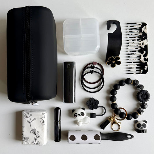 🖤Black Car Essentials Set - Sleek, Minimal & Practical